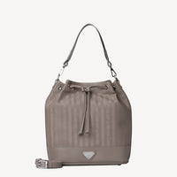 NIESEN | Bucket bag taupe grey/silver