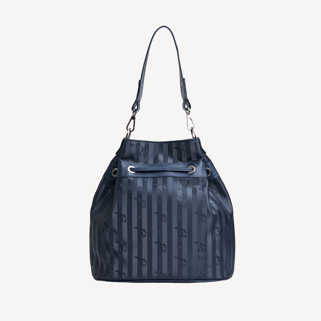 DURBAN | Beuteltasche space blau/silber - VON HINTEN