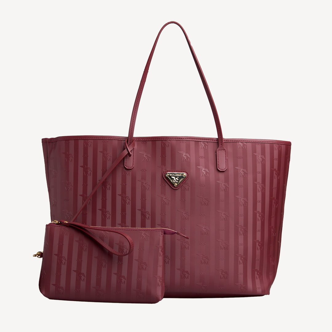 ZUERICH | Shopper antique rot/gold - FRONTAL