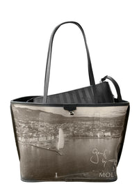 GENEVA | City Classic Shopper Bag, Black/Gold