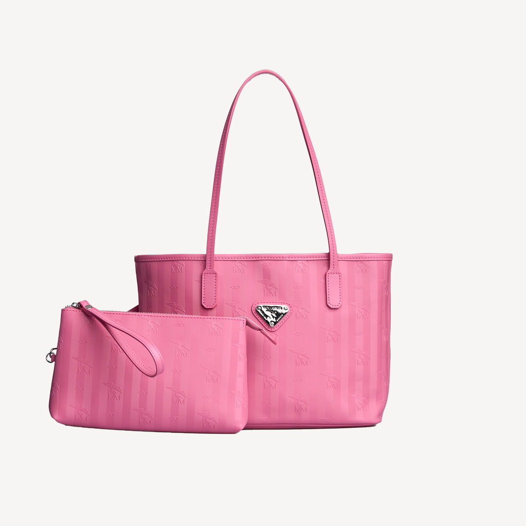 GENF | Shopper bubble pink/silber - FRONTAL
