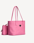 GENF | Shopper bubble pink/silber - seitlich