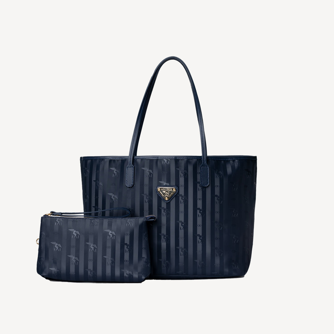 BERN | Shopper space blau/gold - frontal
