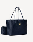 BERN | Shopper space blau/gold - seitlich