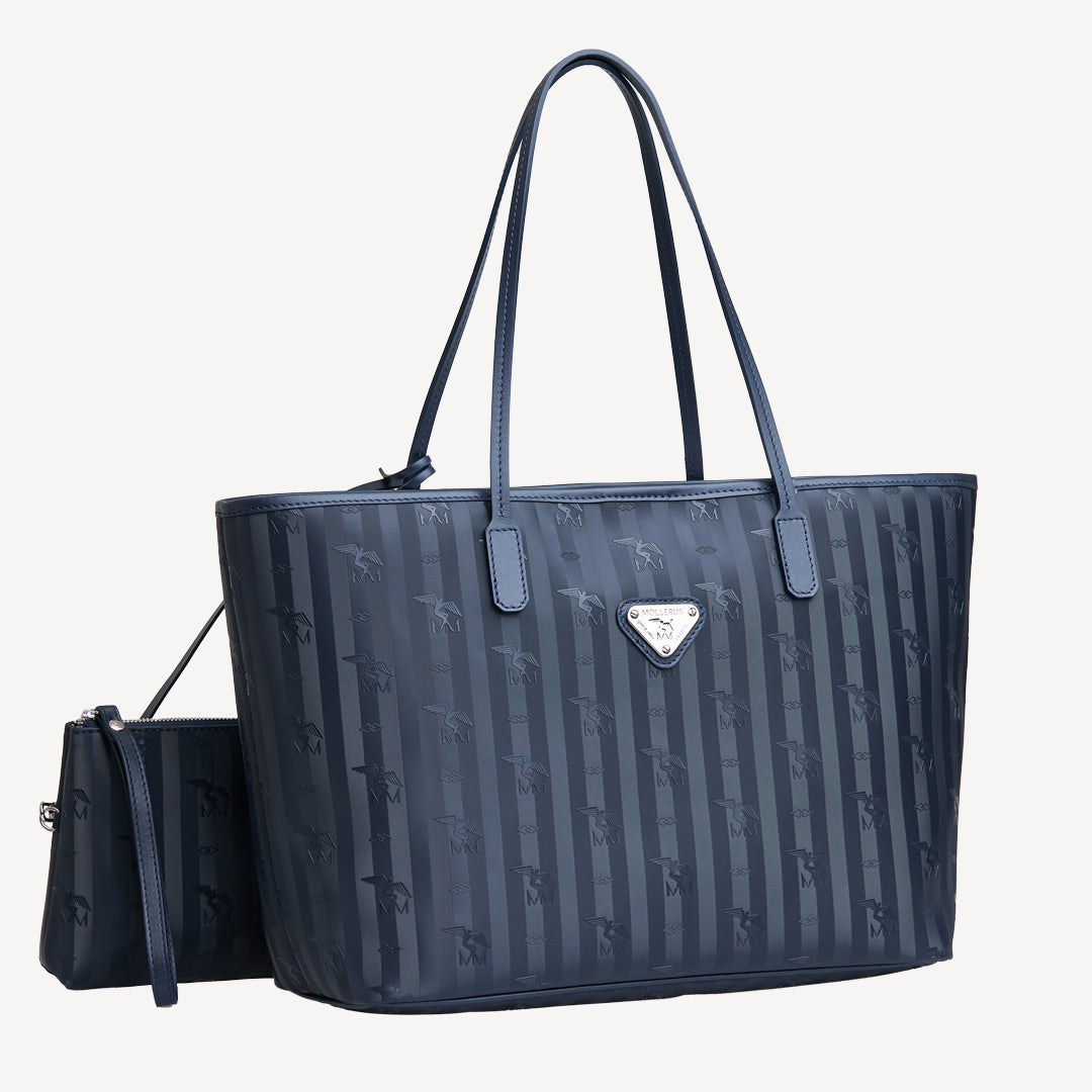 BERN | Shopper space blau/silber - SEITLICH