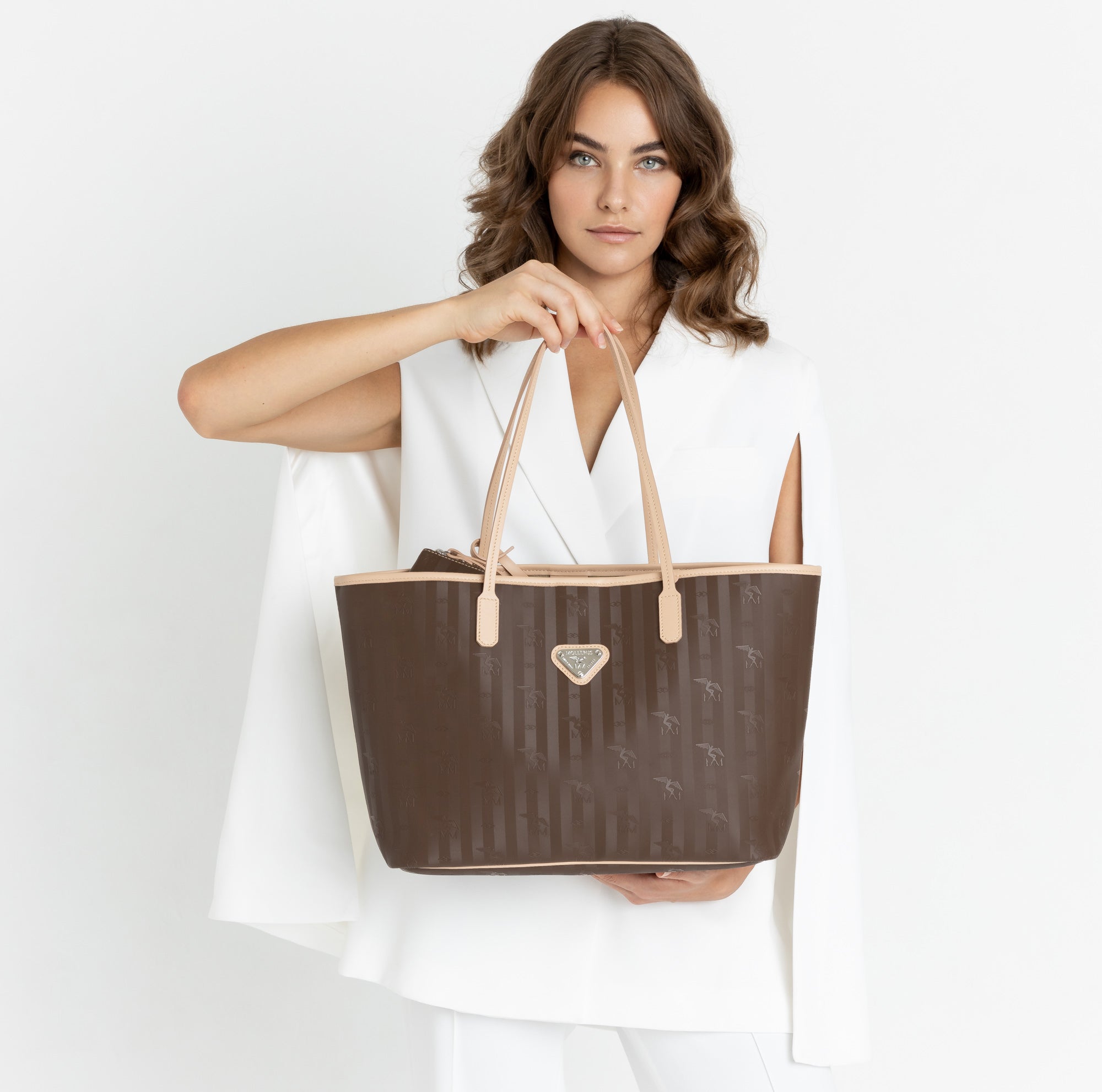 BERN | Shopper terra braun/honey/silber - on body