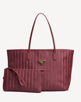 BERN | Handtasche antique rot/gold - FRONTAL