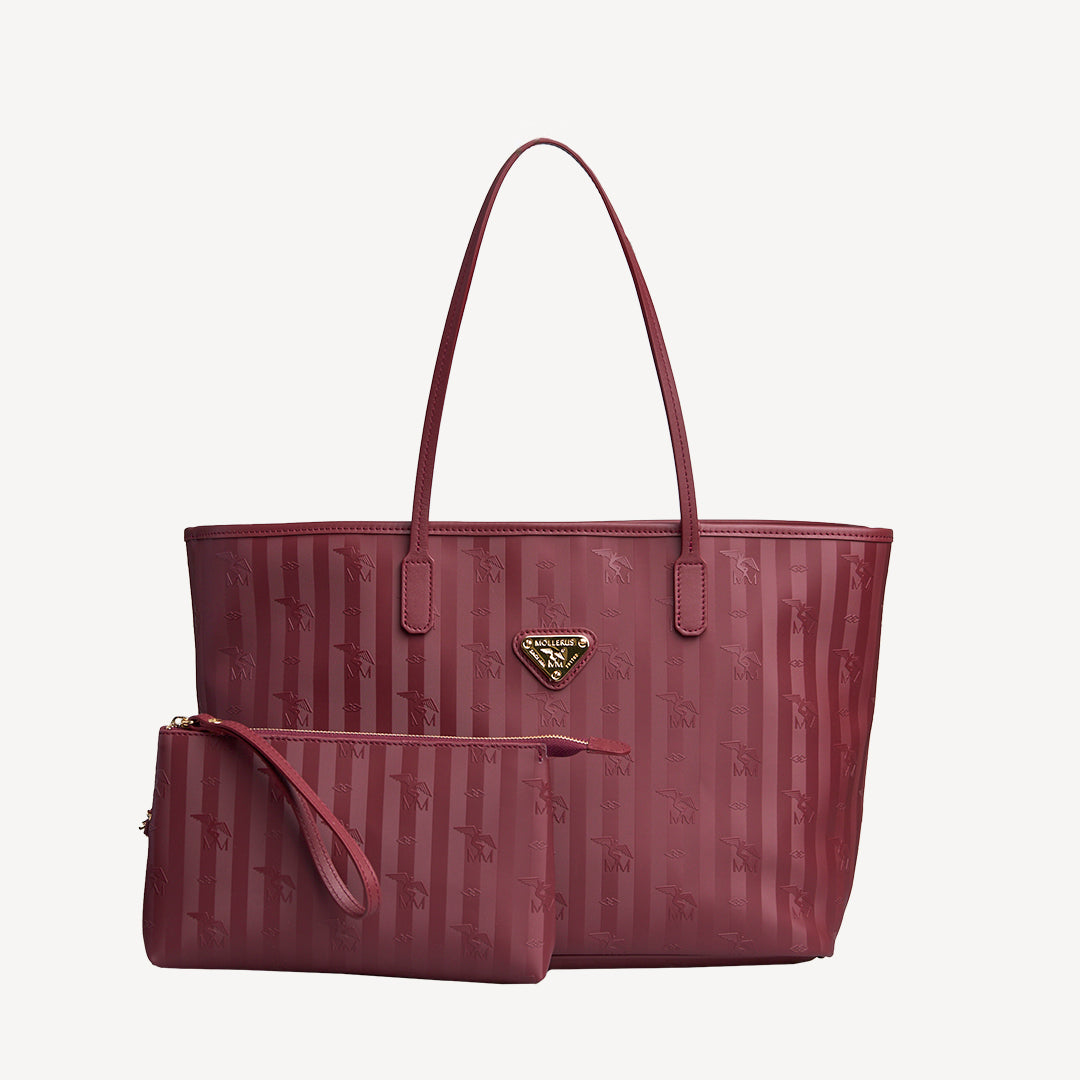 BERN | Handtasche antique rot/gold - FRONTAL