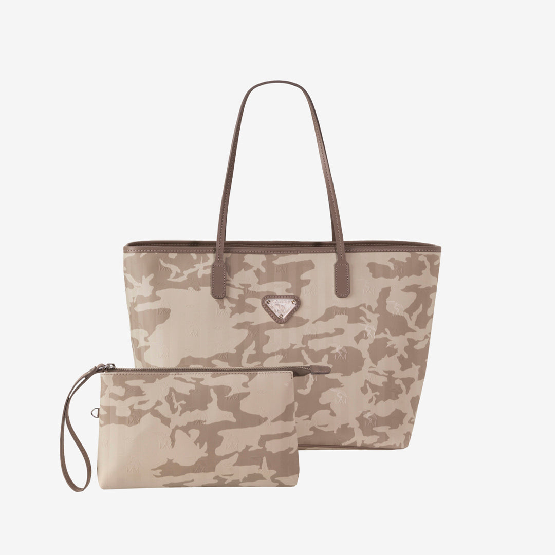 BERN | Shopper camouflage beige/silber - Frontal