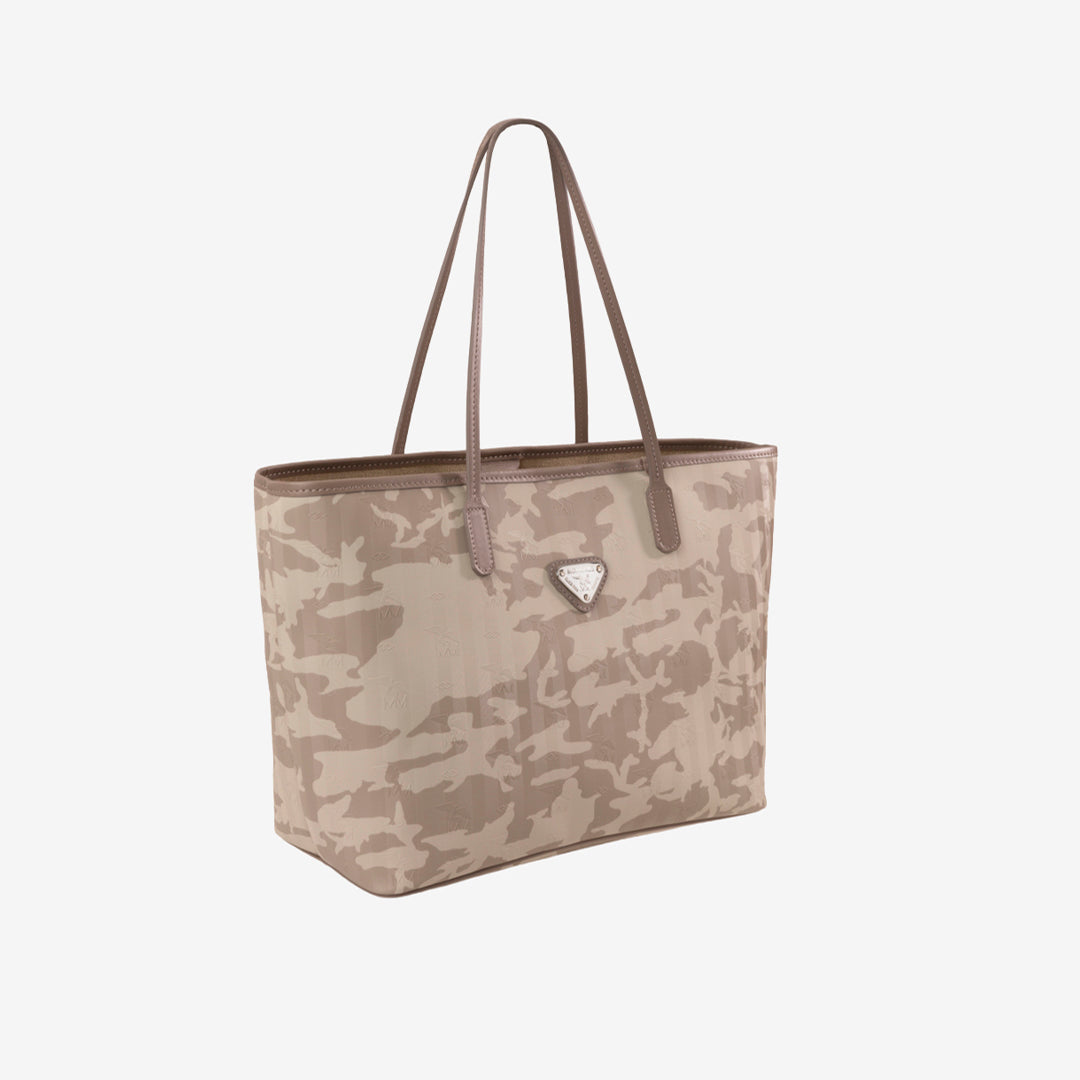 BERN | Shopper camouflage beige/silber - Seitlich
