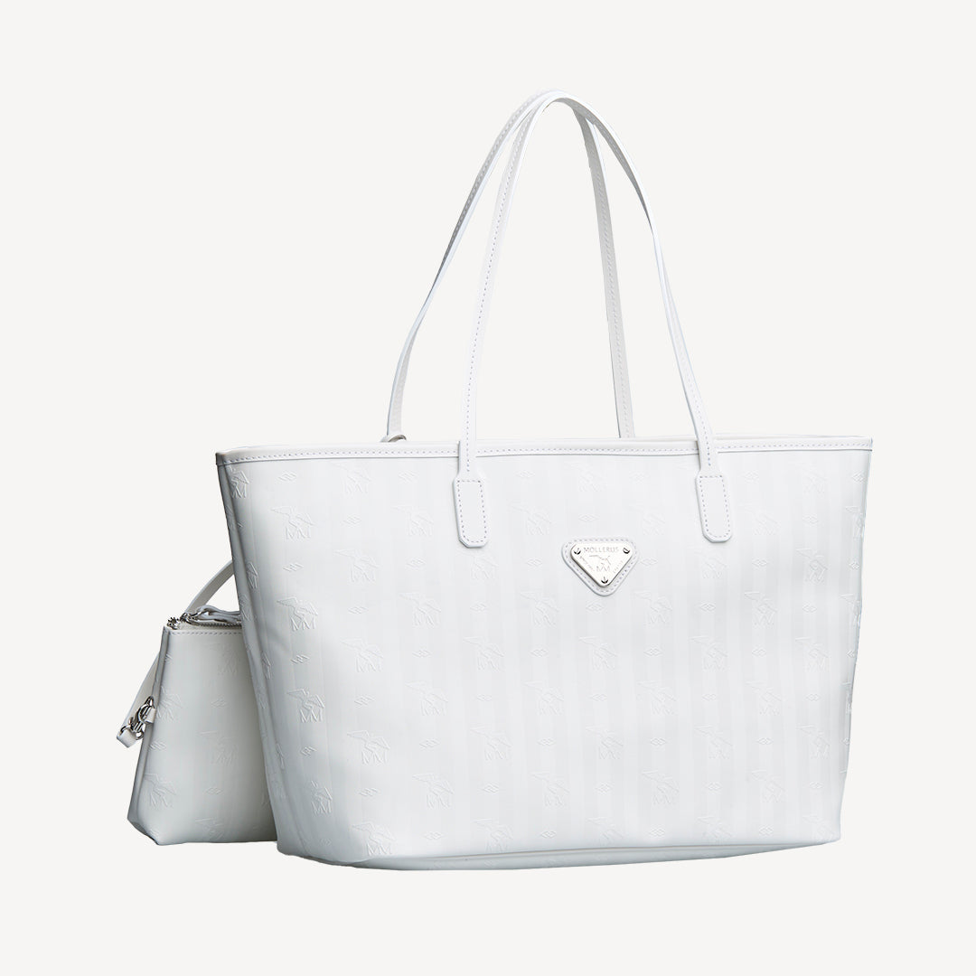 BERN | Shopper snow weiss/silber - seitlich