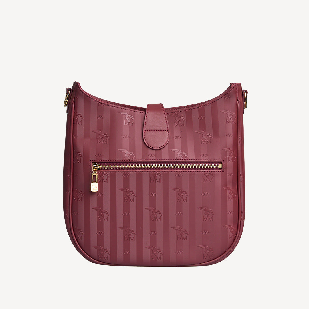 WAELDI | Umhängetasche antik rot/gold