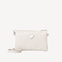 GLAND | Sac bandoulière perle/argent