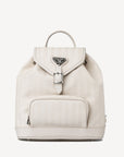 BRUGG | Rucksack pearl weiss/silber - frontal