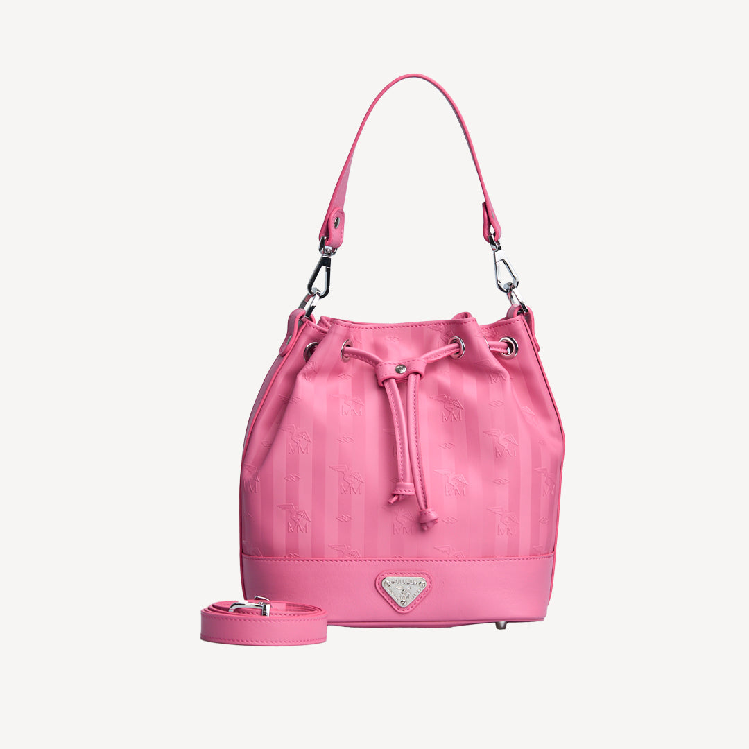 SION | Beuteltasche bubble pink/silber - FRONTAL