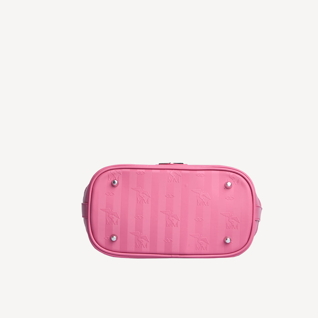 SION | Beuteltasche bubble pink/silber - von unten
