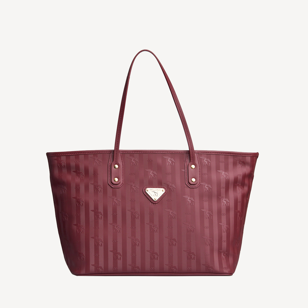 WINTERTHUR | Shopper mit Reissverschluss antique rot/gold - frontal