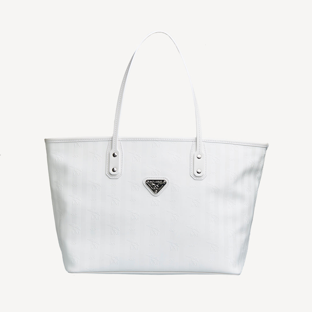 WINTERTHUR | Shopper mit Reissverschluss snow weiss/silber - frontal