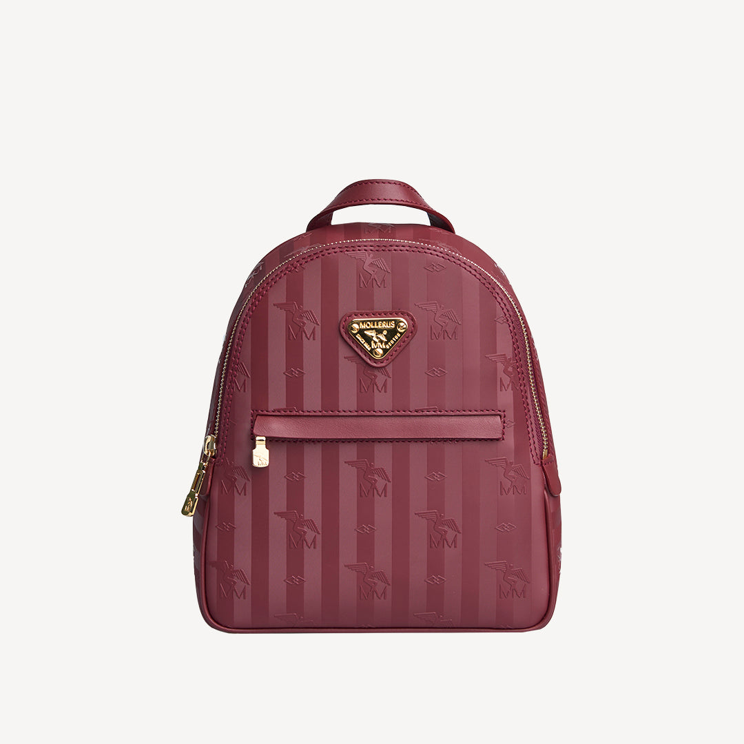 MOLLIS | Rucksack antique rot/gold - FRONTAL
