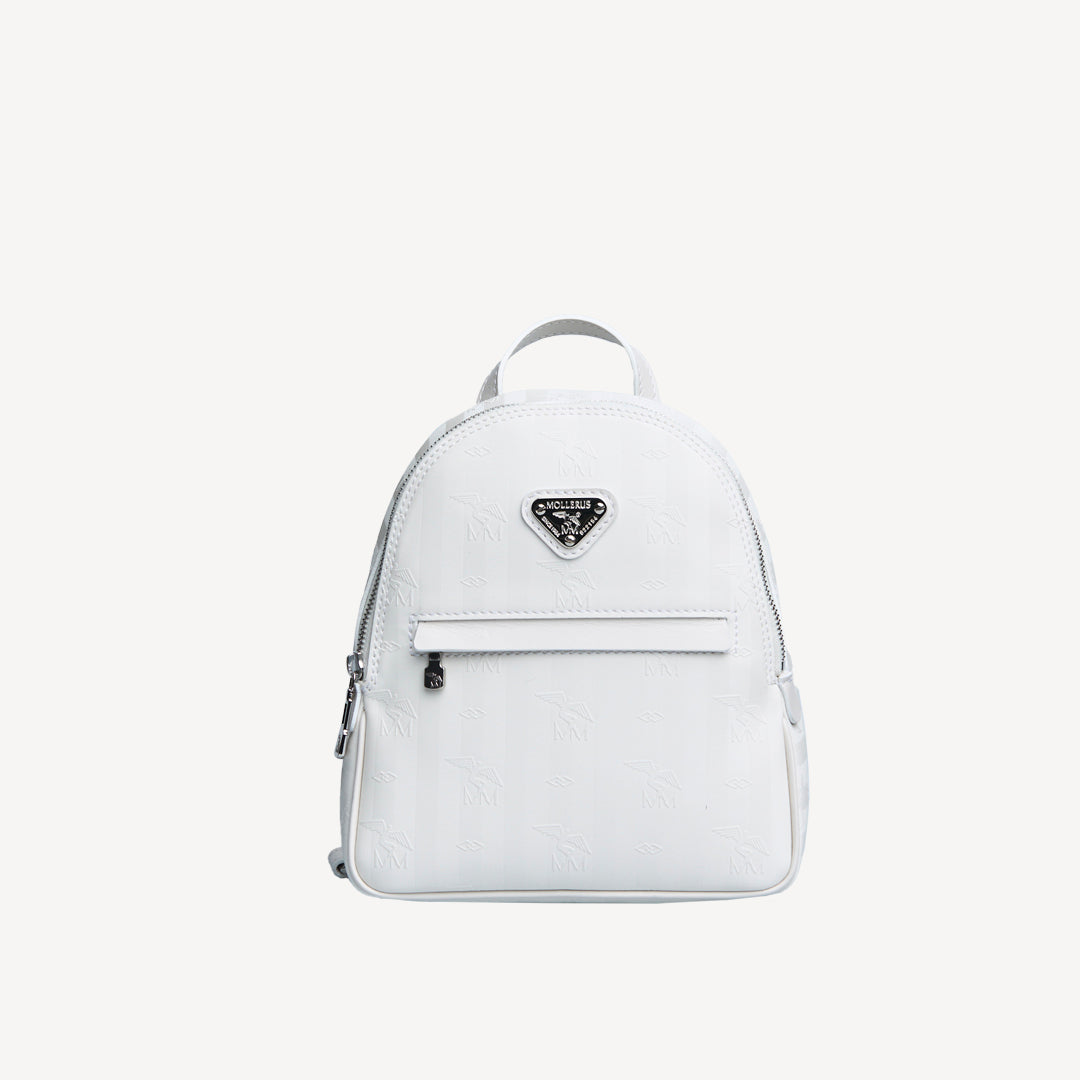 Mollis | Rucksack snow weiss/silber - frontal