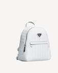 Mollis | Rucksack snow weiss/silber - seitlich