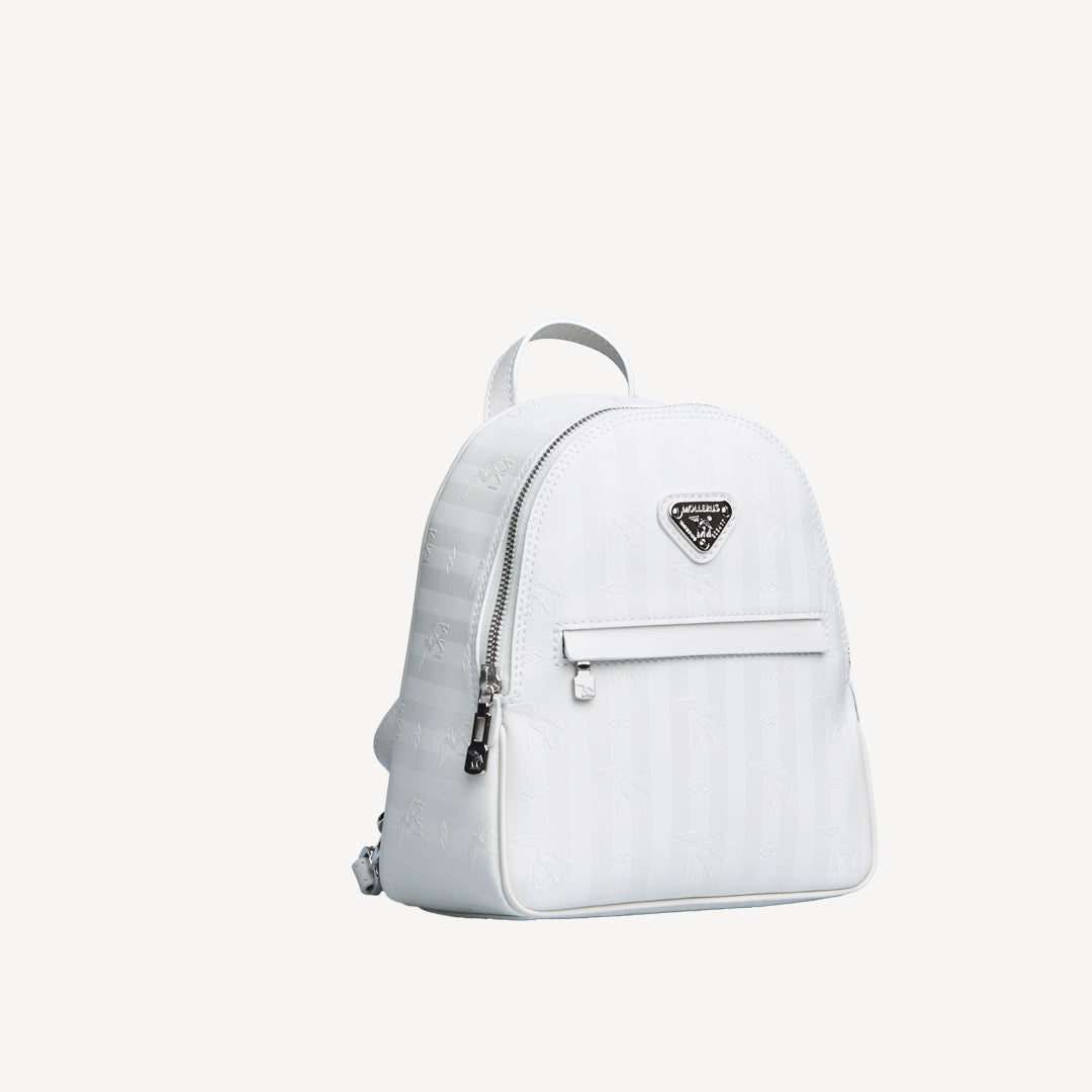 Mollis | Rucksack snow weiss/silber - seitlich