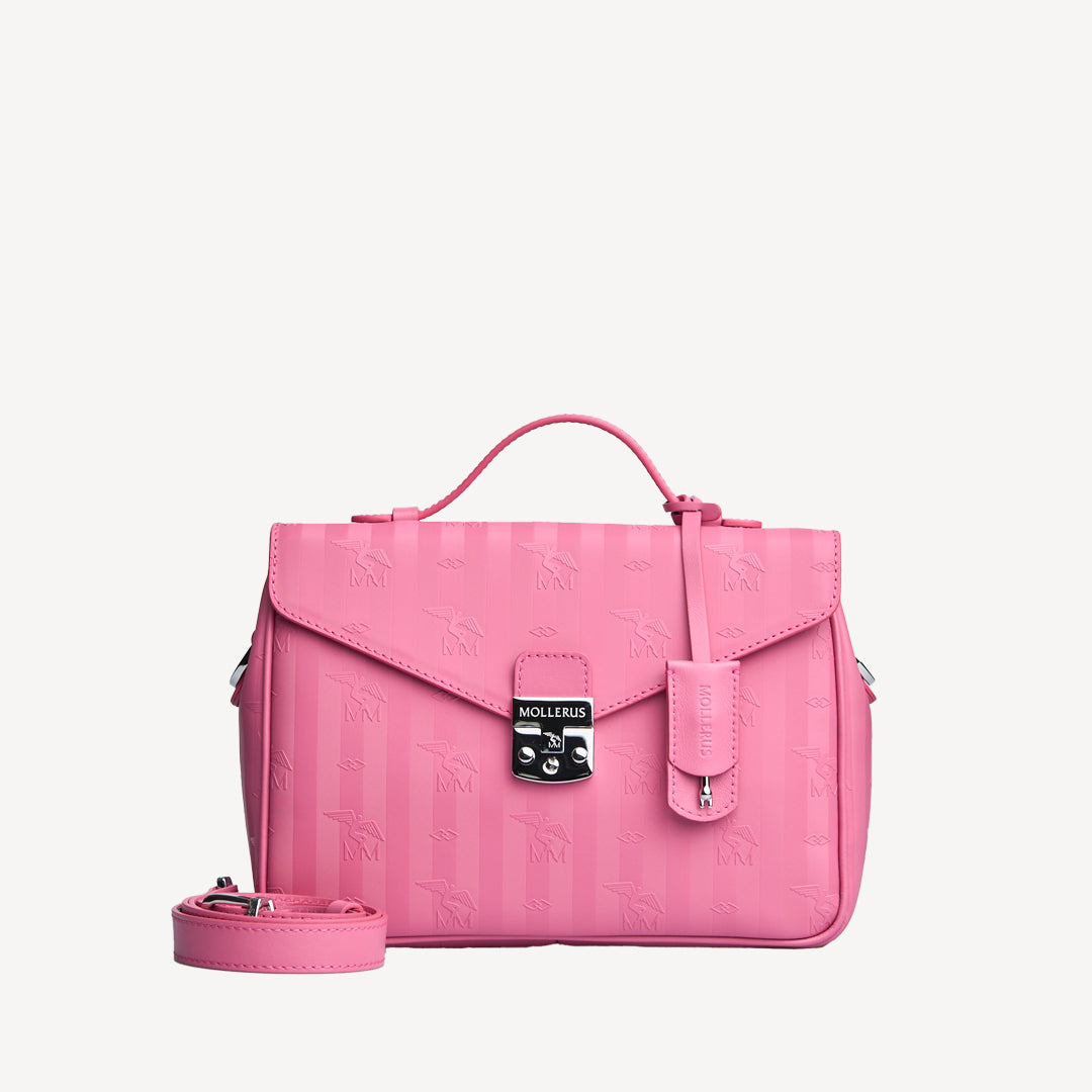 MARLY | Umhängetasche bubble pink/silber - FRONTAL