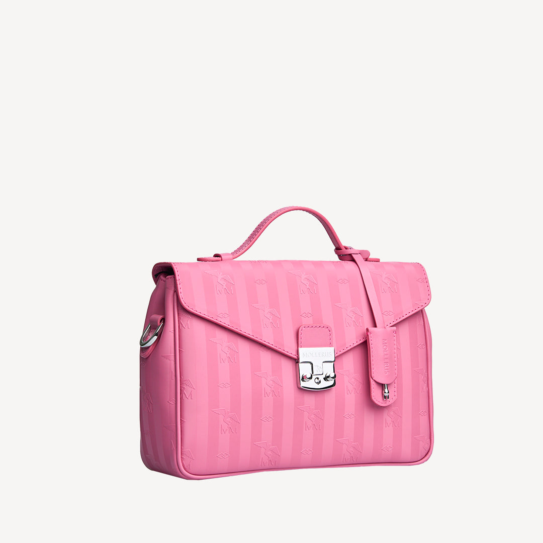 MARLY | Umhängetasche bubble pink/silber - seitlich