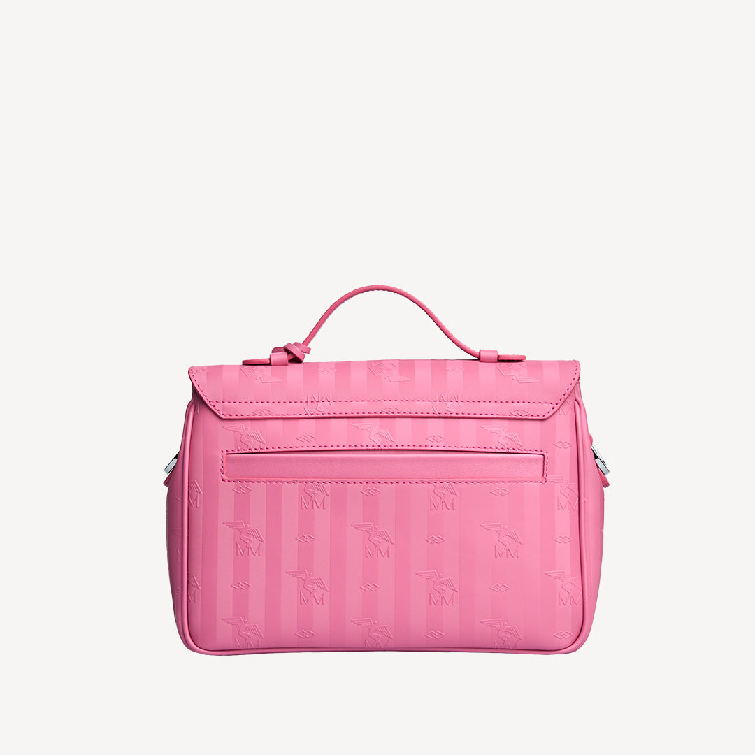 MARLY | Umhängetasche bubble pink/silber - von hinten