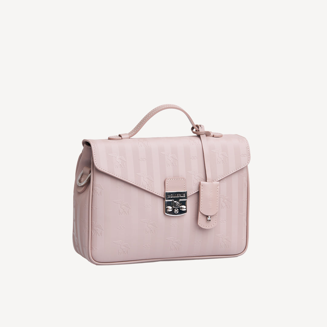 MARLY | Umhängetasche soft rosé/silber - SEITLICH