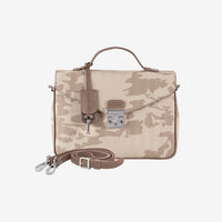 MARLY | Umhängetasche Special camouflage beige/silber