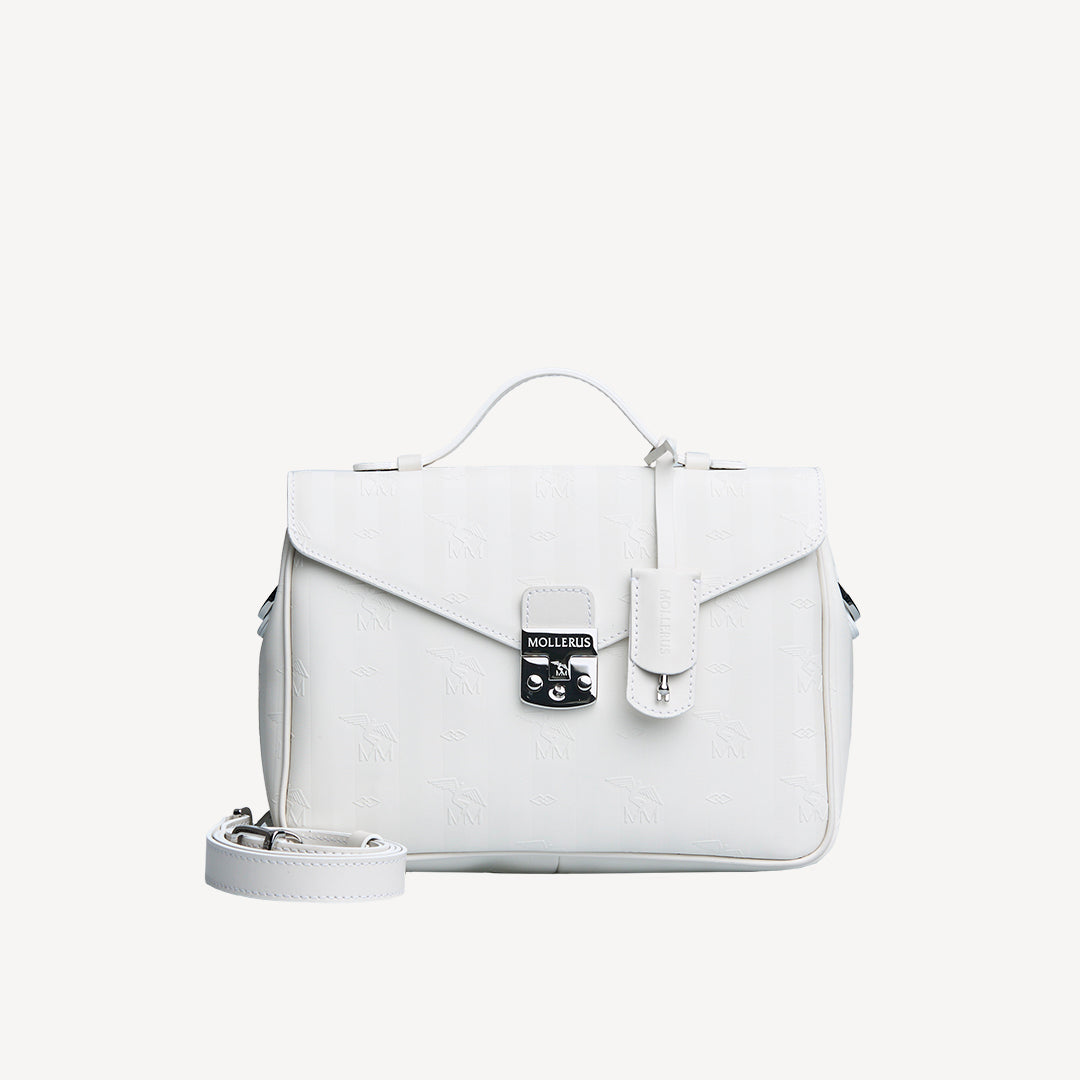 MARLY | Umhängetasche snow white/silber - FRONTAL