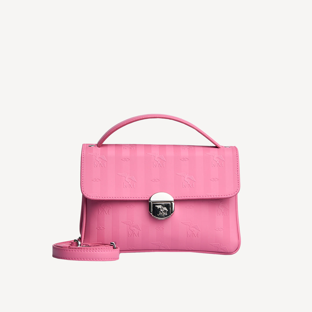 SIGNAU | Umhängetasche bubble pink/silber - frontal