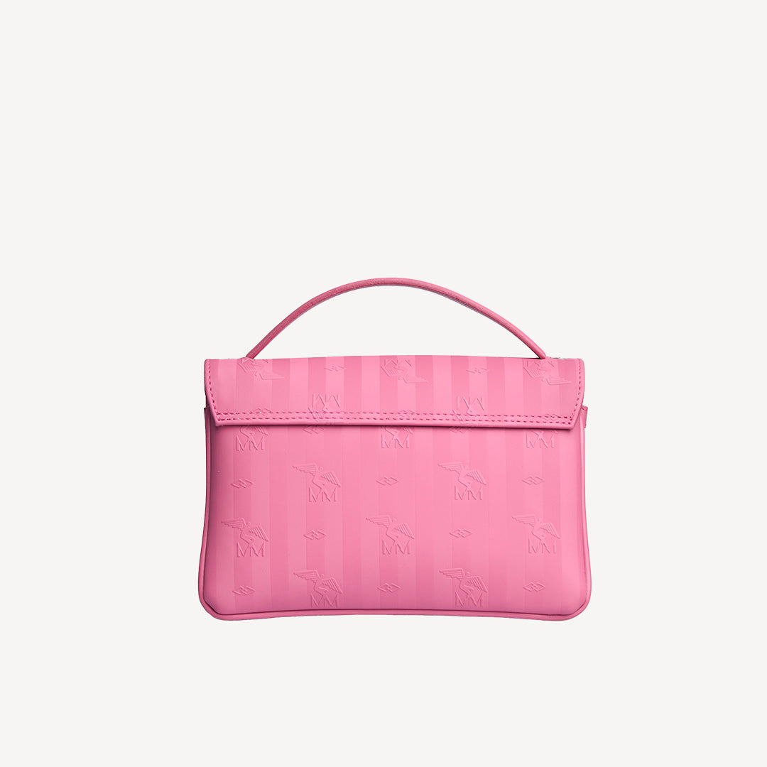 SIGNAU | Umhängetasche bubble pink/silber -  von hinten