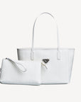 Genf | Umhängetasche snow weiss/silber - frontal