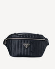 BRIENZ | Gürteltasche classic schwarz/silber - frontal