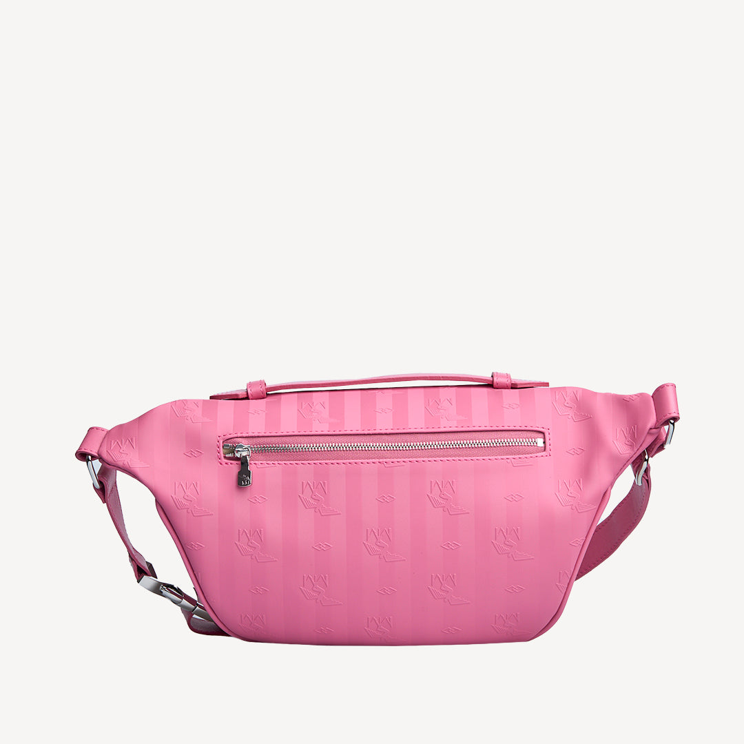 BRIENZ | Gürteltasche bubble pink/silber - von hinten
