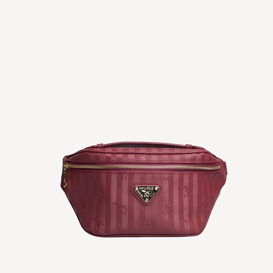 BRIENZ | Gürteltasche antique rot/gold - frontal