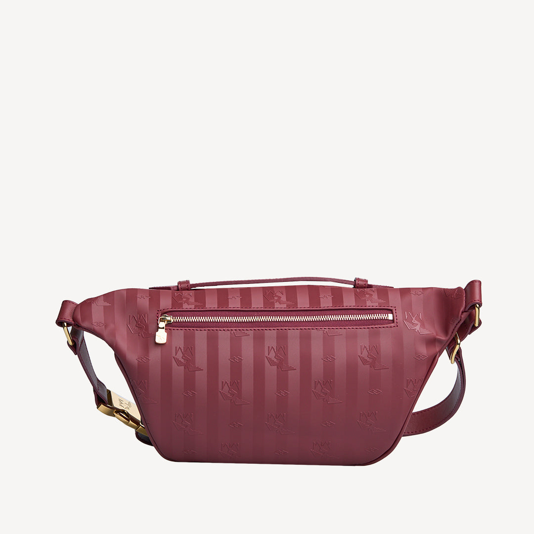BRIENZ | Gürteltasche antique rot/gold - von hinten