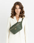 BRIENZ | Sac ceinture vert olive/or