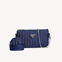 ZELL | Sac bandoulière bleu foncé/argent