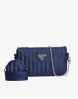 ZELL | Umhängetasche deep blau/silber - frontal