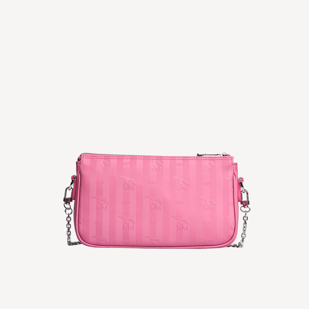 ZELL | Umhängetasche bubble pink/silber - von hinten