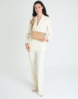 ZELL | Umhängetasche cappuccino beige/gold - full body