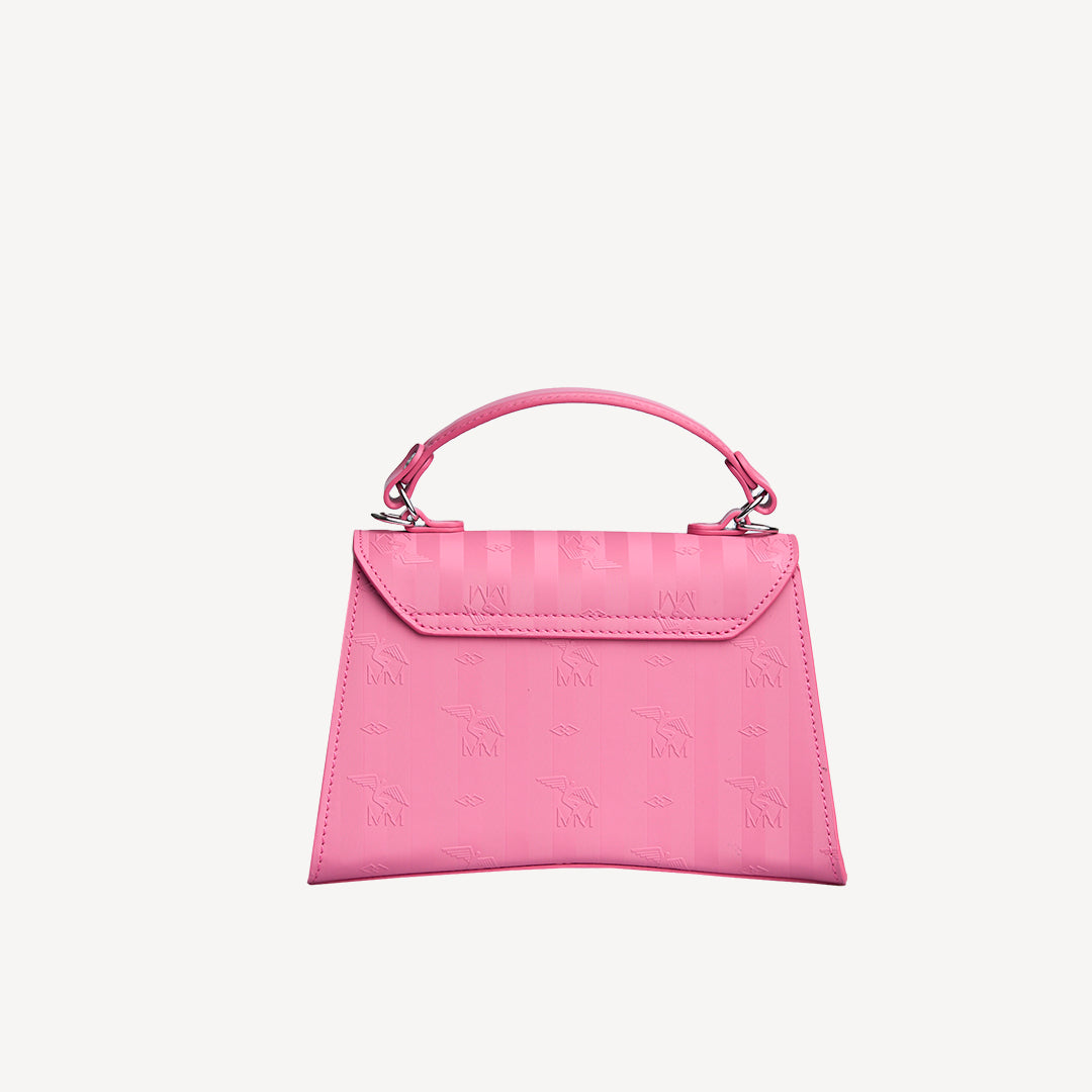 ROMONT | Umhängetasche bubble pink/silber - von hinten