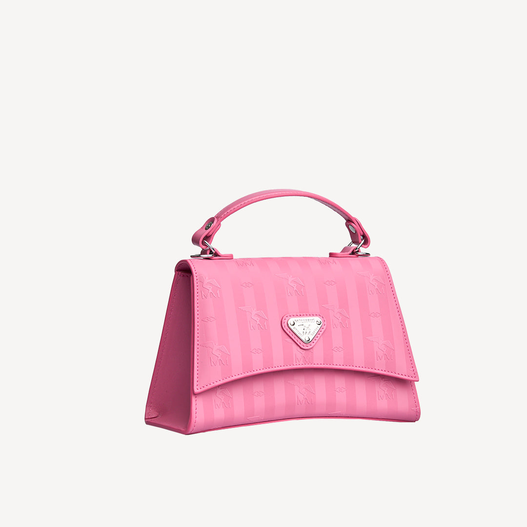 ROMONT | Umhängetasche bubble pink/silber - seitlich