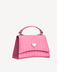 ROMONT | Umhängetasche bubble pink/silber - seitlich