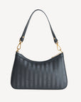 CASTIEL | Schultertasche classic schwarz/gold - von hinten