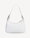 CASTIEL| Schultertasche snow weiss/silber - von hinten
