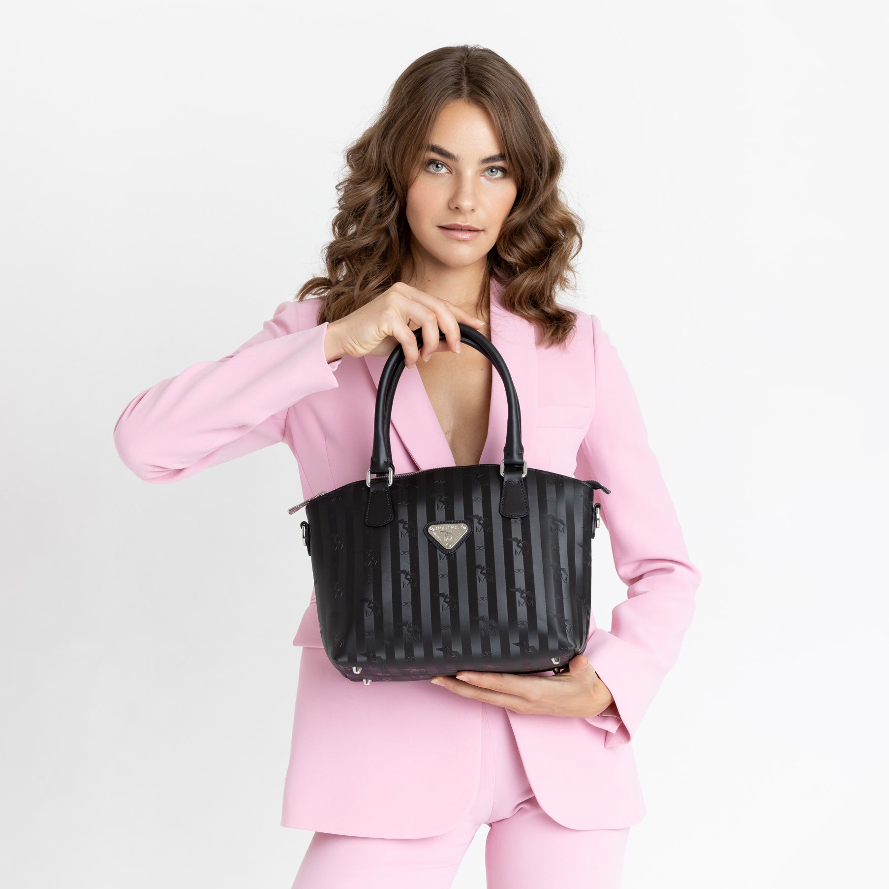 HOTTWIL | Borsa a mano classica nero/argento - indossata